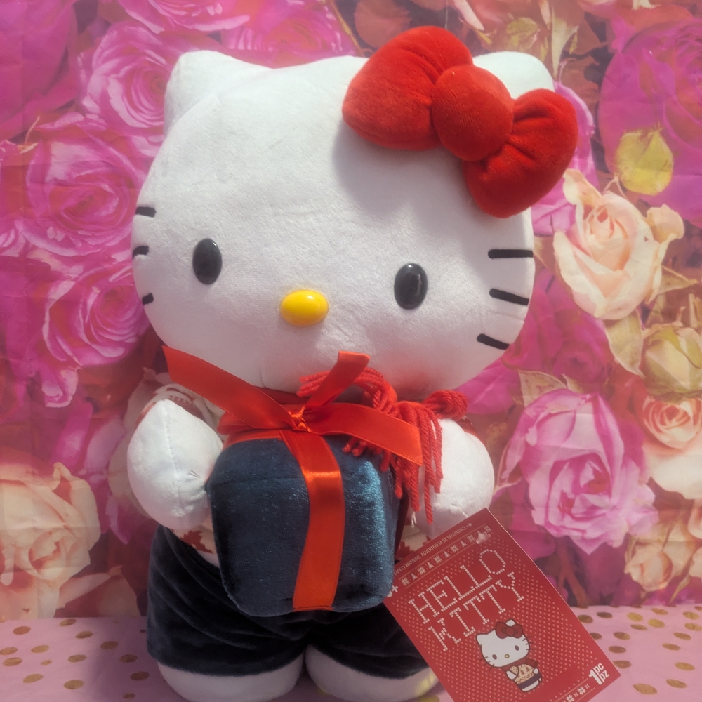 Hello Kitty Plush with Red Bow